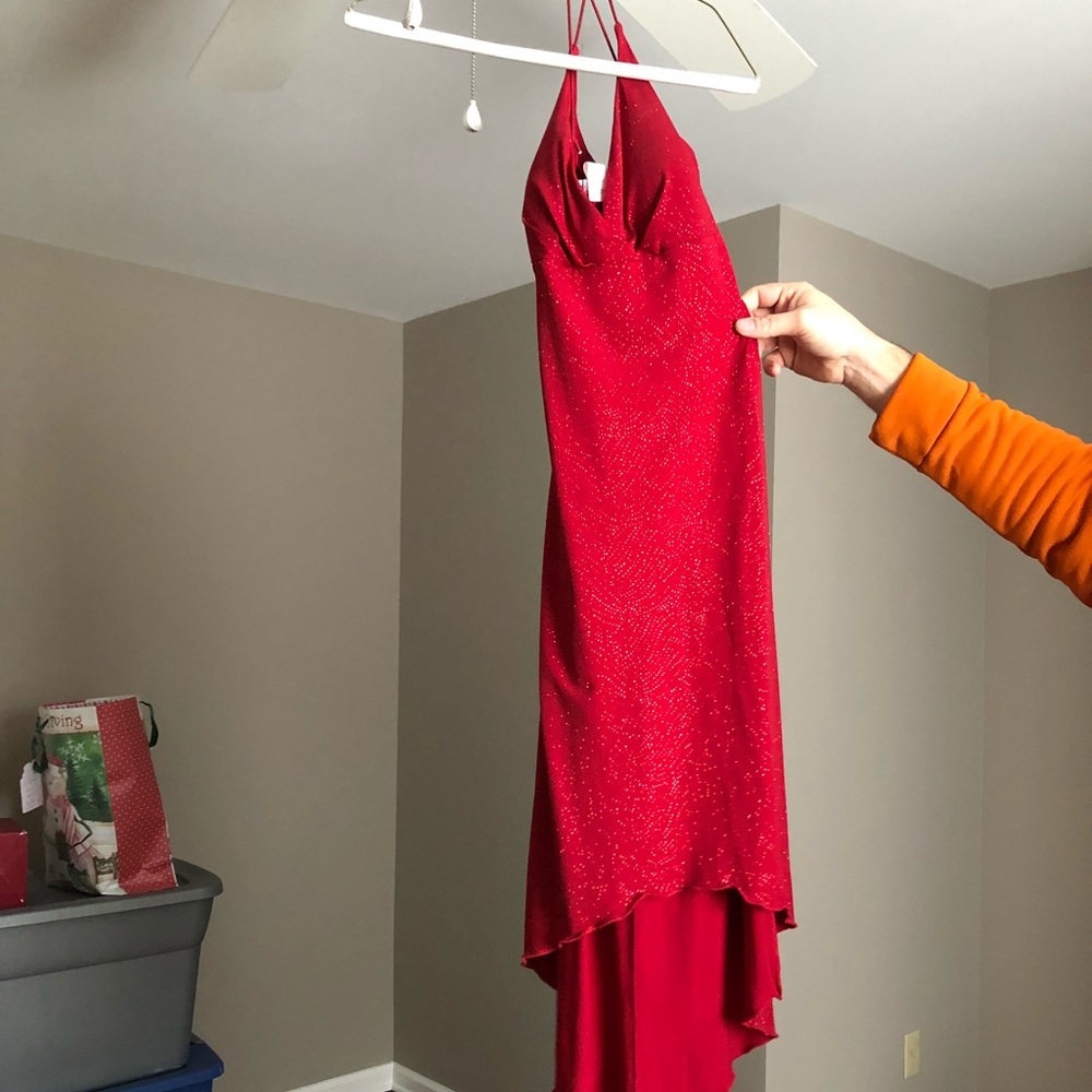 Red formal dress